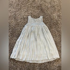 Gray pleaded sequin carters dress.